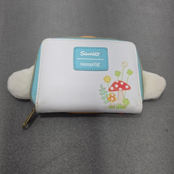 Loungefly Handbags - Sanrio Loungefly Cinnamoroll Mushroom Fuzzy Zipper Wallet Used G